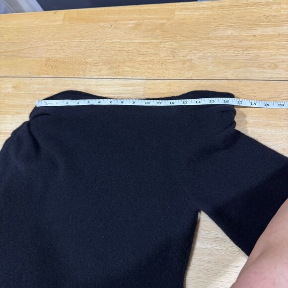 ALC Kenley Sweater Off the Shoulder Black Large Wool Alpaca Chic Modern Lux EUC - Picture 13 of 14